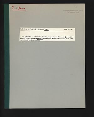 Seller image for TECTONIQUE. Definition et evolution geodynamique du faisceau de Quingey (Jura externe). C. R. Acad. Sc. Paris, t. 297, Serie II. for sale by Antiquariat Bookfarm