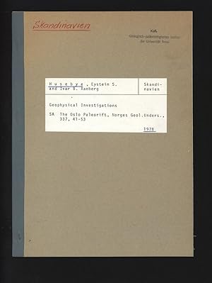 Seller image for Geophysical Investigations. SA The Oslo Paleorift, Norges Geol . Unders., 337. for sale by Antiquariat Bookfarm