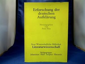 Seller image for Erforschung der deutschen Aufklrung. =(Neue Wissenschaftliche Bibliothek 94. Literaturwiss.) for sale by Antiquariat Michael Solder