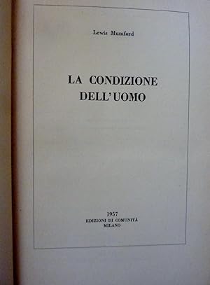 Seller image for LA CONDIZIONE DELL'UOMO for sale by Historia, Regnum et Nobilia