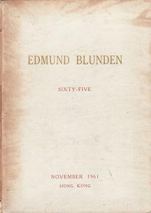 Image du vendeur pour Edmund Blunden. Sixty-Five. mis en vente par Asia Bookroom ANZAAB/ILAB