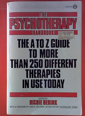 Bild des Verkufers fr The Psychotherapy Handbook. The A to Z Guide To More Than 250 Different Therapies In Use Today. zum Verkauf von biblion2