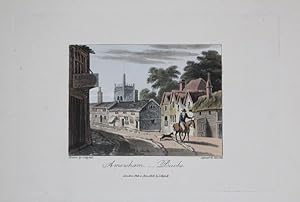 A Single Original Miniature Antique Hand Coloured Aquatint Engraving By J Hassell Illustrating Am...