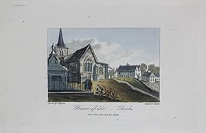 A Single Original Miniature Antique Hand Coloured Aquatint Engraving By J Hassell Illustrating Be...