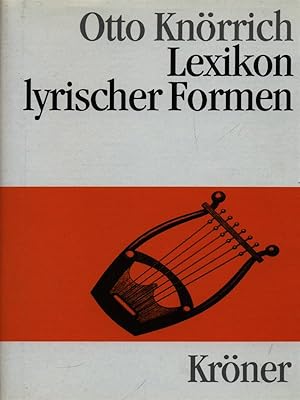 Immagine del venditore per Lexikon lyrischer formen venduto da Librodifaccia