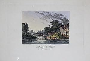 A Single Original Miniature Antique Hand Coloured Aquatint Engraving By J Hassell Illustrating Br...