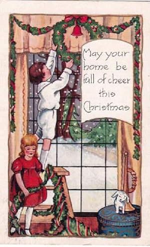 May your home ne full of cheer this Christmas. Farbige Postkarte. Abgestempelt Brooklyn N.Y. 12.1...