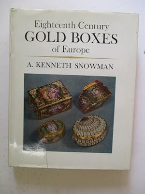 Eighteenth century gold boxes of Europe