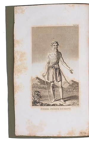 Bild des Verkufers fr Narrative of thirty-four years slavery and travels in Africa.London, printed for Richard Philips and co. (back of title-page: printed by G. Sidney), 1819. 8vo. With a engraved frontispiece with a portrait of Dumont. Later green paper wrappers. zum Verkauf von Antiquariaat FORUM BV