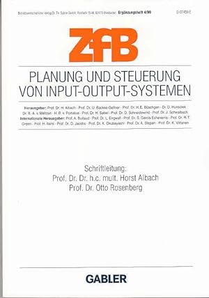 Planung und Steuerung von Input-Output-Systemen (ZfB Special Issue)