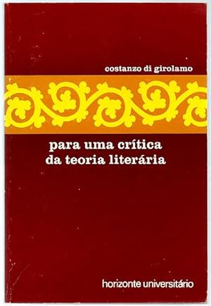 Imagen del vendedor de Para uma Crtica da Teoria Literria [Critica della letterariet] a la venta por Lirolay