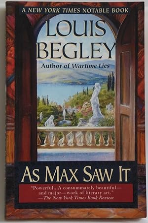 Seller image for As Max Saw It [Paperback] by Begley, Louis for sale by Sklubooks, LLC