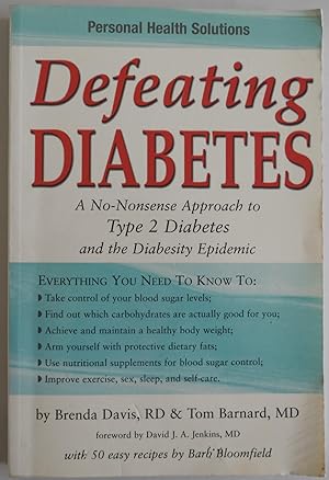 Seller image for Defeating Diabetes [Paperback] by Davis, Brenda; Barnard, Tom for sale by Sklubooks, LLC