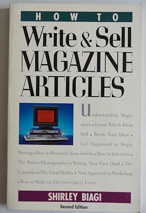 Image du vendeur pour How to Write and Sell Magazine Articles by Biagi, Shirley mis en vente par Sklubooks, LLC