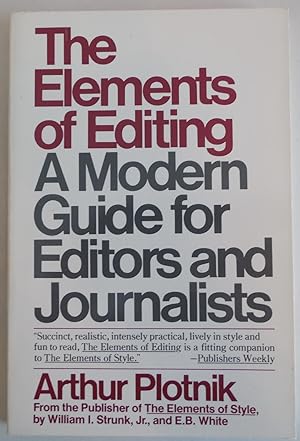 Seller image for THE ELEMENTS OF EDITING: a Modern Guide for Editors and Journalists [Paperbac. for sale by Sklubooks, LLC
