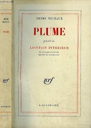 Seller image for PLUME PRECEDE DE LOINTAIN INTERIEUR for sale by Le-Livre