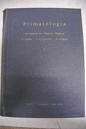 Bild des Verkufers fr Primatologia. Bd. I. Systematik. Phylogenie. Ontogenie. Handbuch der Primatenkunde. - Handbook of Primatology. - Manuel de Primatologie. zum Verkauf von Antiquariat Bookfarm