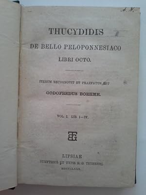 Immagine del venditore per Thucydidis De Bello peloponnesiaco libri octo Volume 1 venduto da Herr Klaus Dieter Boettcher