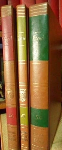 GREAT BOOKS OF THE WESTERN WORLD 46 HEGEL + 47 GOETHE + 54 FREUD (3 libros)