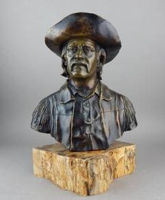 Seller image for Bronze Statue of a Cowboy. for sale by Nat DesMarais Rare Books, ABAA