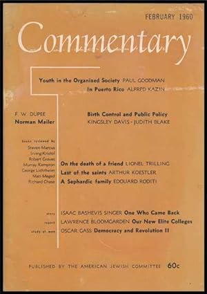 Commentary: Vol. 29, No. 2 (February 1960)