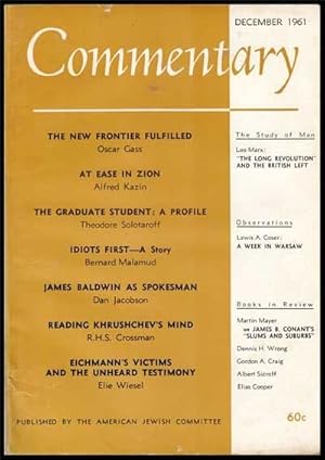 Commentary: Vol. 32, No. 6 (December 1961)