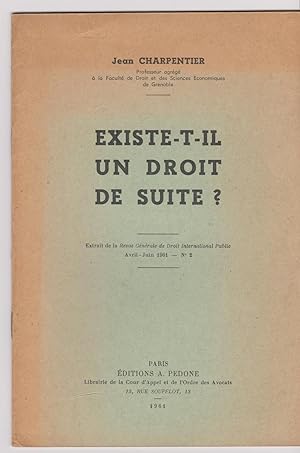 Existe-t-il un droit de suite ?