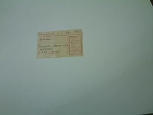 Alter Original-Bestellzettel für ein Buch von der Volksbuchhandlung, - aus der DDR-Zeit -,