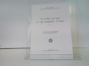 Faksimile reprint - Le Gare Demografiche a Firenze, da: "La pratica pediatrica". Anno 16, n. 8. T...