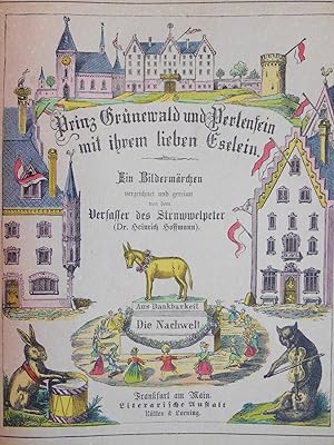 Prinz Grunewald und Perlenfein mit ihrem lieben Eselein [Prince Grunewald and Perlenfein with the...