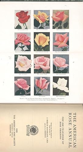 Bild des Verkufers fr The American Rose Annual, the 1929 Year-Book of Rose Progress.14[Pernet-Ducher; Breeding; Propagating; Understock; Rose-disease work at the New Jersey Station; Black spot; When is a new rose a good rose?; Favorite roses; Vermont; Nurseryman's selection; Yellow roses I like; Hoosier beauties; Kansas roses; Arkansas; Teas in the South; Central Florida; Spartanburg; Pernetiana paradise; Roses of the future; Rating rose values; Shipping cut roses; Rugosa roses; Own-root roses; California roses; Physical geography of California; Climate; California rose paradise; Old roses; Garden practice; Combating heat in San Joaquin Valley; Monterey; Rose-planting Santa Clara County; Golden Gate; Petaluma; Commercial rose-growing; Puget Sound country;Europe zum Verkauf von Joseph Valles - Books