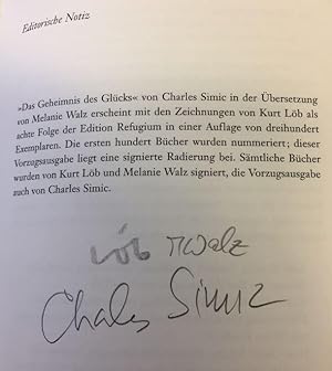 Das Geheimnis des Glücks. Autobiographische Erzählungen. Zweisprachige Ausgabe - deutsch/englisch.