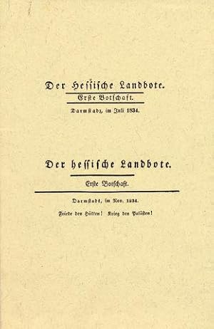 Der Hessische Landbote 1834. Neudruck beider Ausgaben mit einem Nachwort von Eckhart G. Franz.