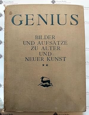 Imagen del vendedor de GENIUS: Bilder und Aufstze zu Alter und Neuer Kunst 2 Volumes a la venta por Trouve Books