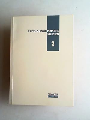 Seller image for Psycholinguistische Studien 2. for sale by Antiquariat Kelifer