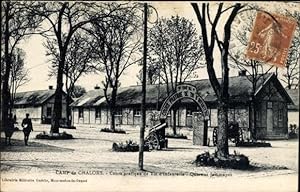 Ansichtskarte / Postkarte Châlons en Champagne Marne, Infanterie, Cours pratique de Tir, Kanone