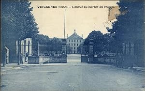 Ansichtskarte / Postkarte Vincennes Val de Marne, L'Entree du Quartier des Dragons