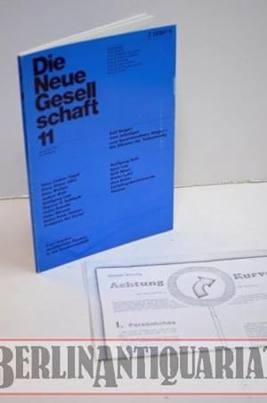 Bild des Verkufers fr Die Neue Gesellschaft. zum Verkauf von BerlinAntiquariat, Karl-Heinz Than