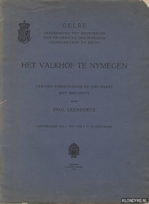 Image du vendeur pour Het Valkhof te Nymegen. Dertien afbeeldingen en een kaart met bijschrift door Paul Leendertz mis en vente par Klondyke