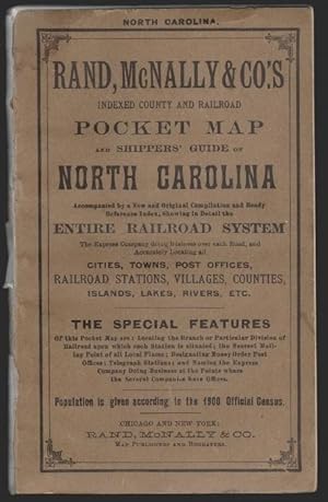 Rand McNally & Co.'s Indexed County and Railroad Map and Shippers' Guide of North Carolina, Accom...