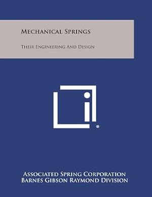 Bild des Verkufers fr Mechanical Springs: Their Engineering and Design (Paperback or Softback) zum Verkauf von BargainBookStores