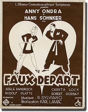 Imagen del vendedor de Flitterwochen [Honeymoon] [Faux Depart] (Original French pressbook for the 1936 film) a la venta por Royal Books, Inc., ABAA