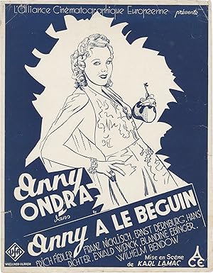 Vor Liebe wird gewarnt [Onny a le Beguin] (Original French pressbook for the 1937 film)