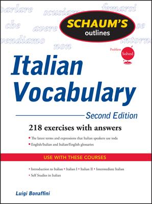 Imagen del vendedor de Schaum's Outline of Italian Vocabulary (Paperback or Softback) a la venta por BargainBookStores