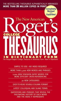 Bild des Verkufers fr New American Roget's College Thesaurus in Dictionary Form (Revised & Updated) (Paperback or Softback) zum Verkauf von BargainBookStores