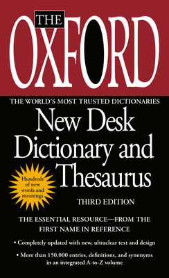 Seller image for The Oxford New Desk Dictionary and Thesaurus (Paperback or Softback) for sale by BargainBookStores