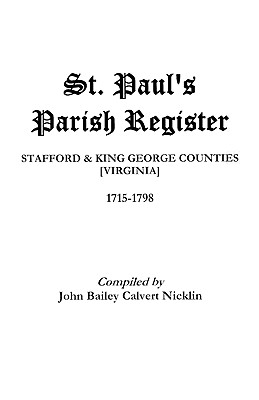 Bild des Verkufers fr St. Paul's Parish Register (Paperback or Softback) zum Verkauf von BargainBookStores