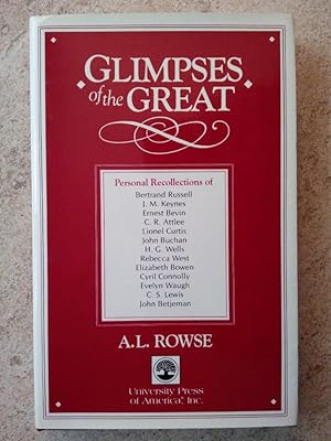 Seller image for Glimpses of the Great for sale by P Peterson Bookseller