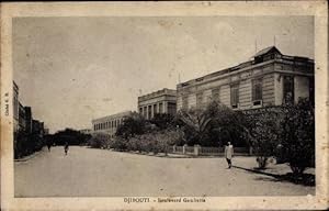 Bild des Verkufers fr Ansichtskarte / Postkarte Djibouti Dschibuti, Boulevard Gambetta, Straenpartie, Gebude zum Verkauf von akpool GmbH