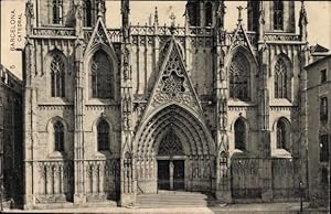 Bild des Verkufers fr Ansichtskarte / Postkarte Barcelona Katalonien, Catedral, Kathedrale zum Verkauf von akpool GmbH